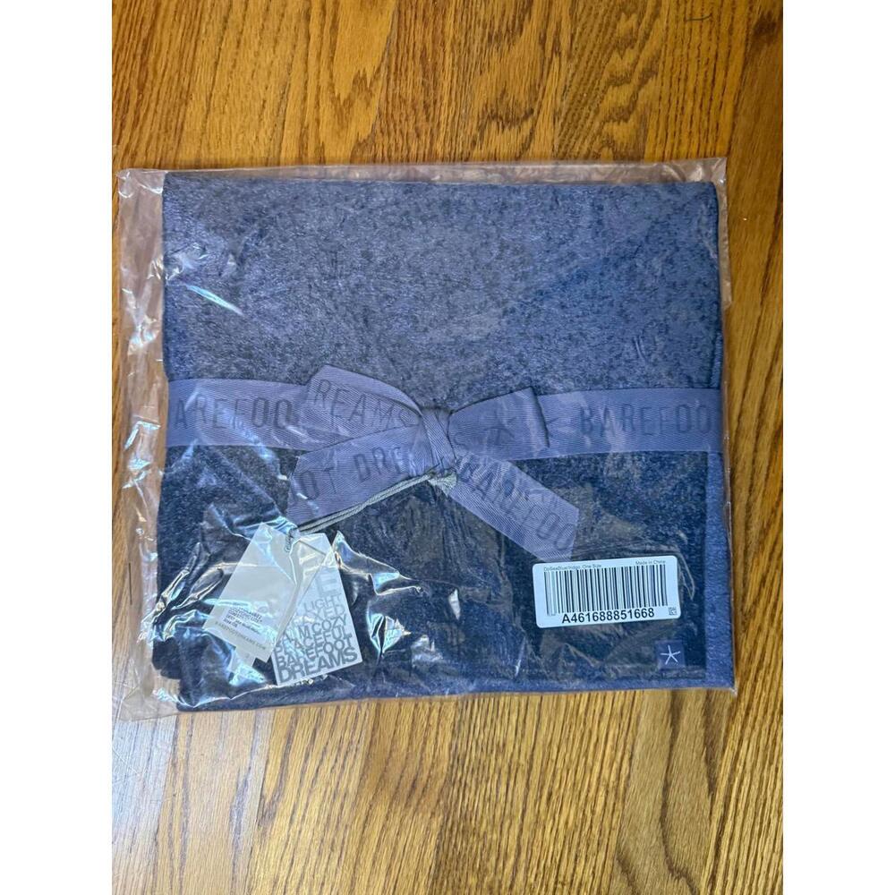 NWT Barefoot Dreams Cozy Sea Blue Cozy Chic Lite Scarf